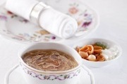 Minced partridge soup, Chrysanthemums, bamboo shoots, fungi and mushrooms 菊花鷓鴣羹