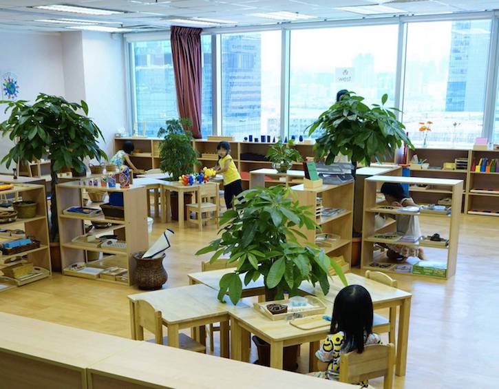 montessori school, located in kowloon tong provides  trilingual