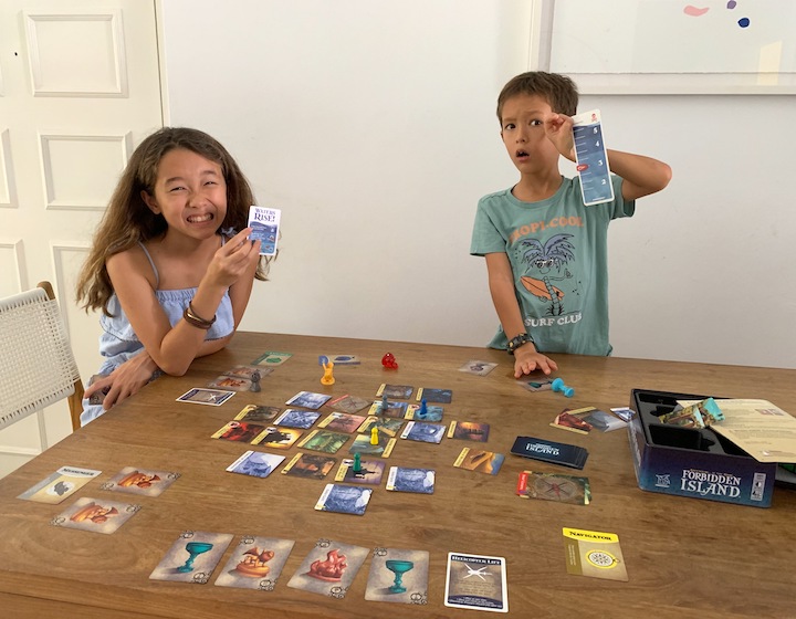 Families Playing Board Games