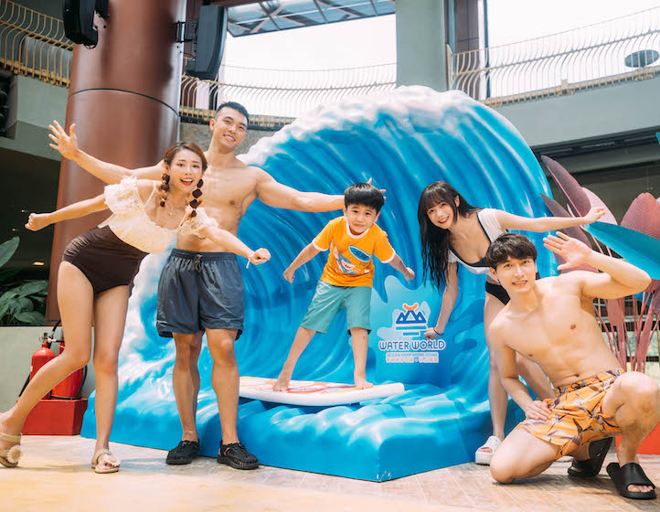 Surfing weekends at Water World Ocean Park