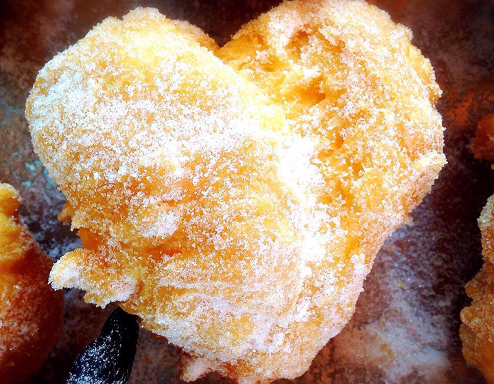 Tai O restaurants Tai O Bakery heart shaped sugar pastry donut hong kong bakery hk